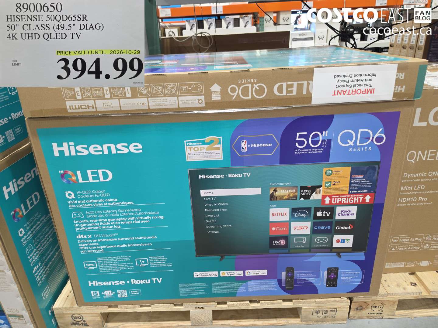 8900650 HISENSE 50QD65SR 50