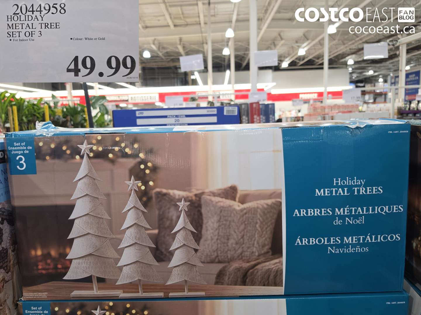 2044958 HOLIDAY METAL TREE SET OF 3 $49.99