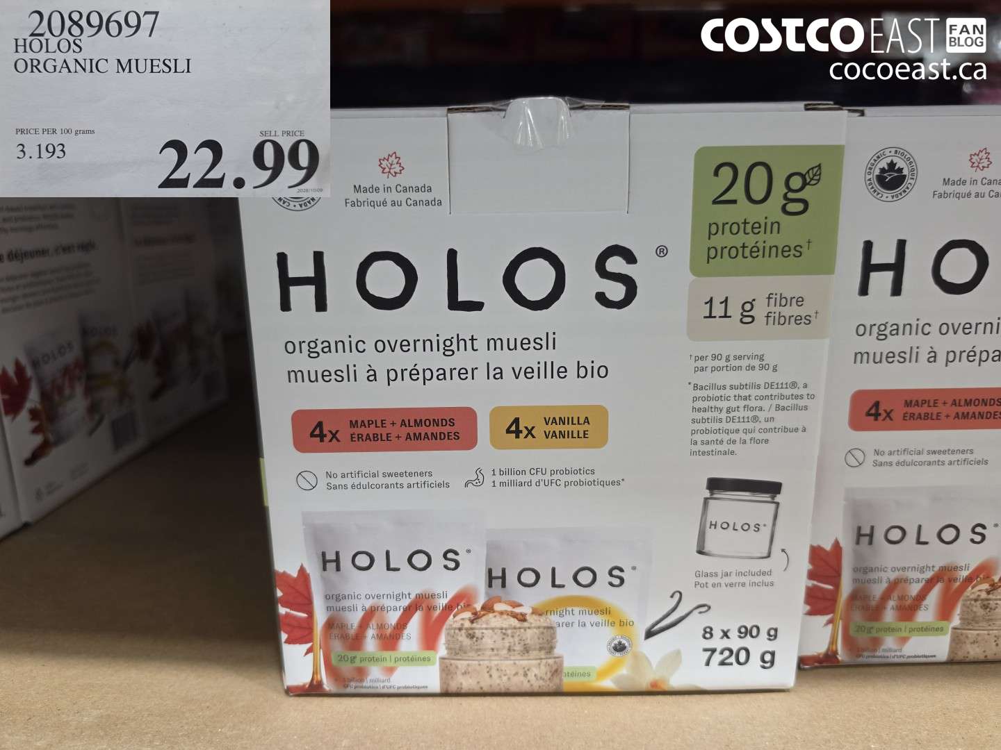 2089697 HOLOS ORGANIC MUESLI $22.99