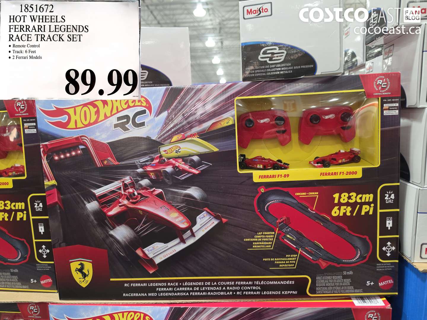 1851672 HOT WHEELS FERRARI LEGENDS RACE TRACK SET $89.99