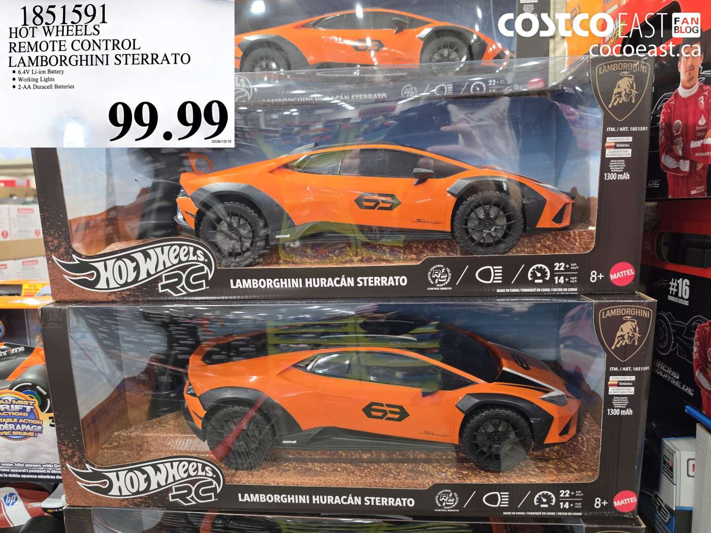 1851591 HOT WHEELS REMOTE CONTROL LAMBORGHINI STERRATO $99.99