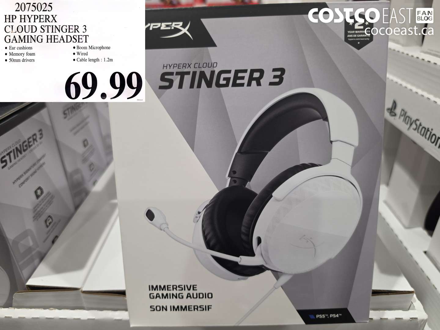 2075025 HP HYPERX CLOUD STINGER 3 GAMING HEADSET $69.99