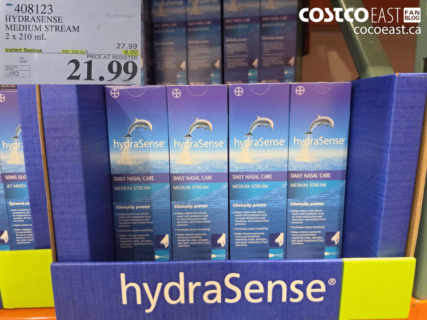 408123 HYDRASENSE MEDIUM STREAM 2 X 210 ML ($6.00 INSTANT SAVINGS EXPIRES ON 2026-10-25) $21.99