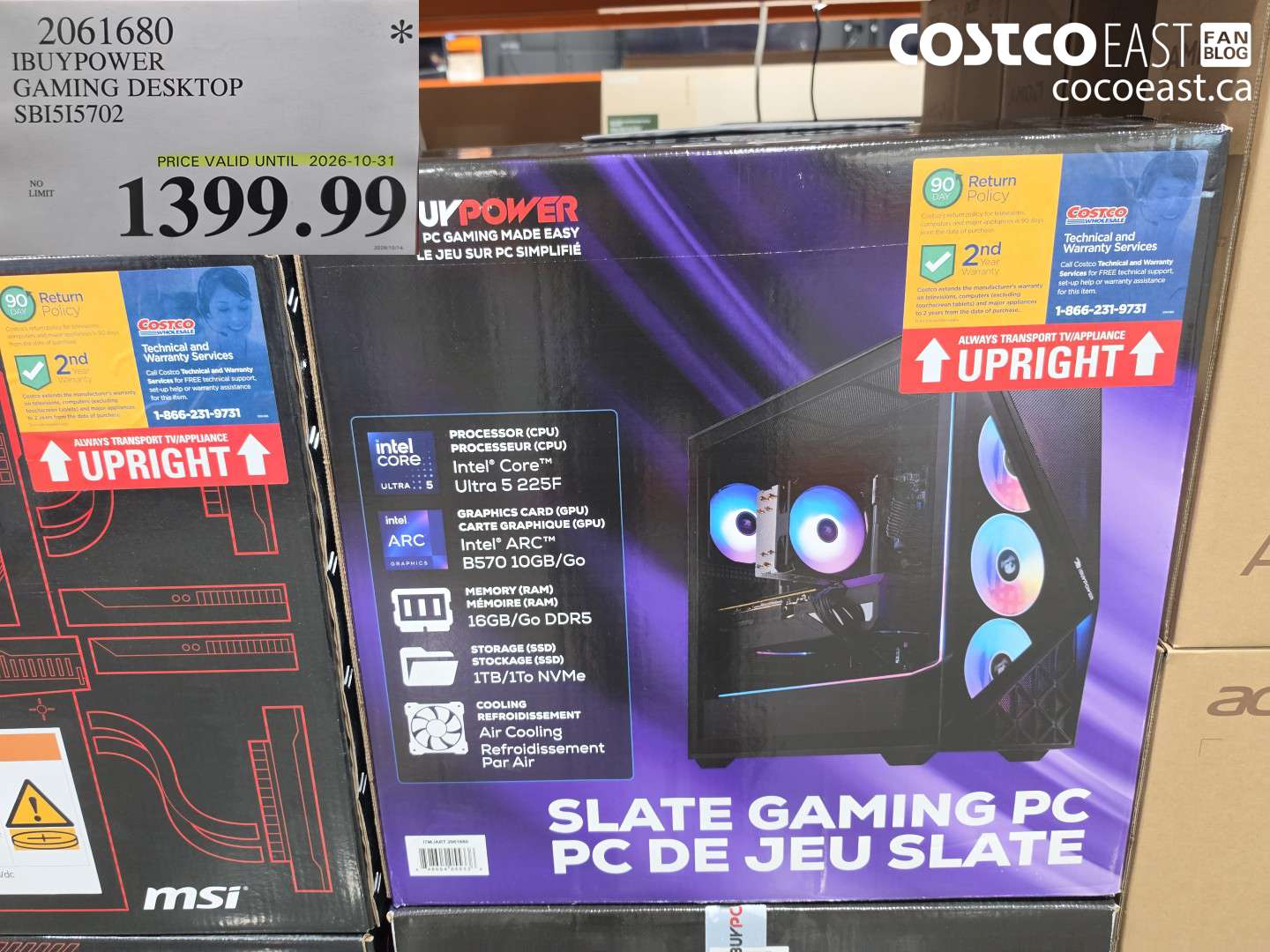 2061680 IBUYPOWER GAMING DESKTOP SBI515702 $1399.99