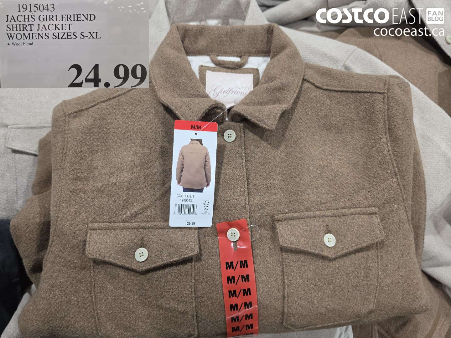 1915043 JACHS GIRLFRIEND SHIRT JACKET WOMENS SIZES S-XL $24.99