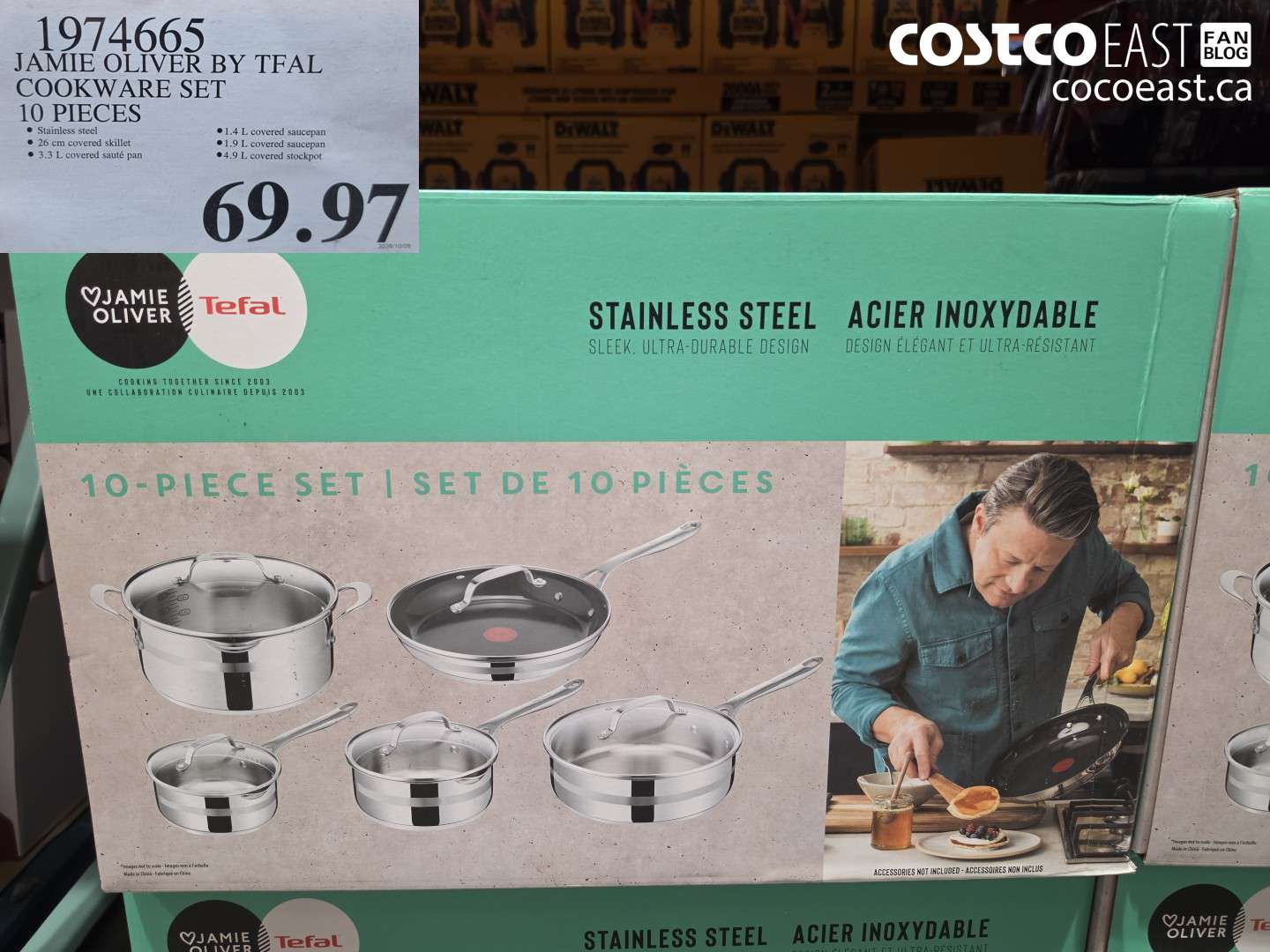 1974665 JAMIE OLIVER BY TEAL COOKWARE SET 10 PIECES $69.97