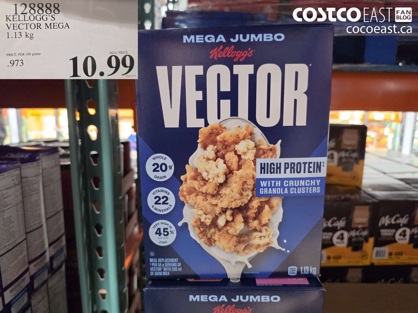 128888 KELLOGG'S VECTOR MEGA 1.13 KG $10.99