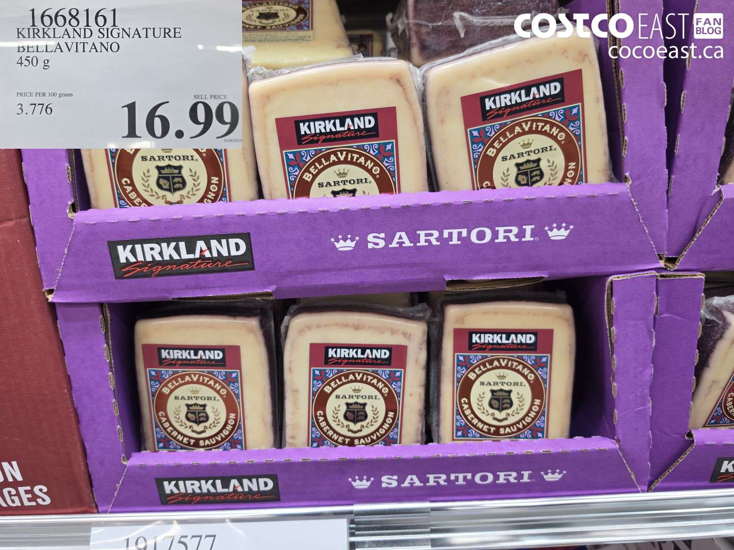 1668161 KIRKLAND SIGNATURE BELLA VITANO 450 G $16.99