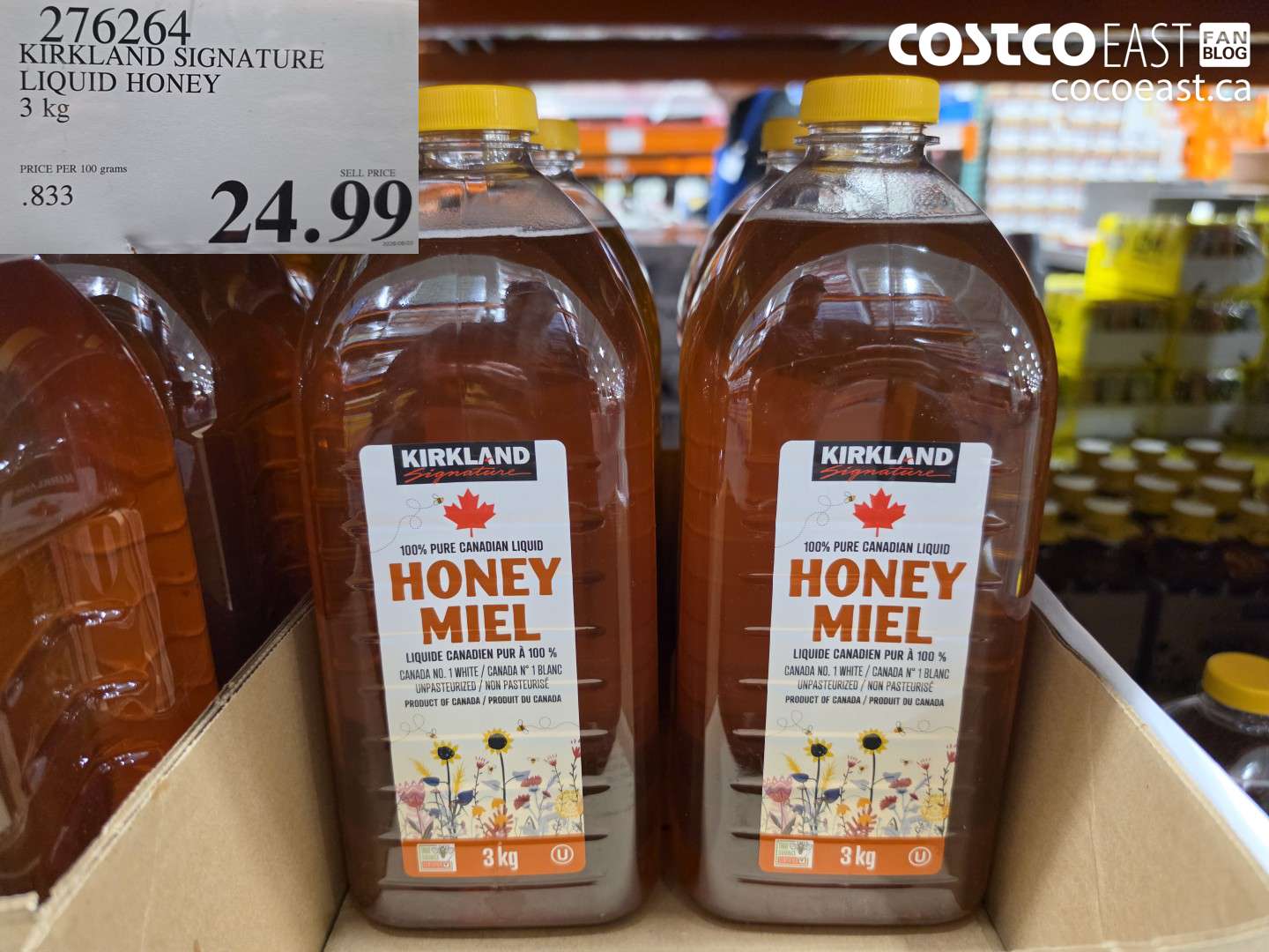 276264 KIRKLAND SIGNATURE LIQUID HONEY 3 KG $24.99