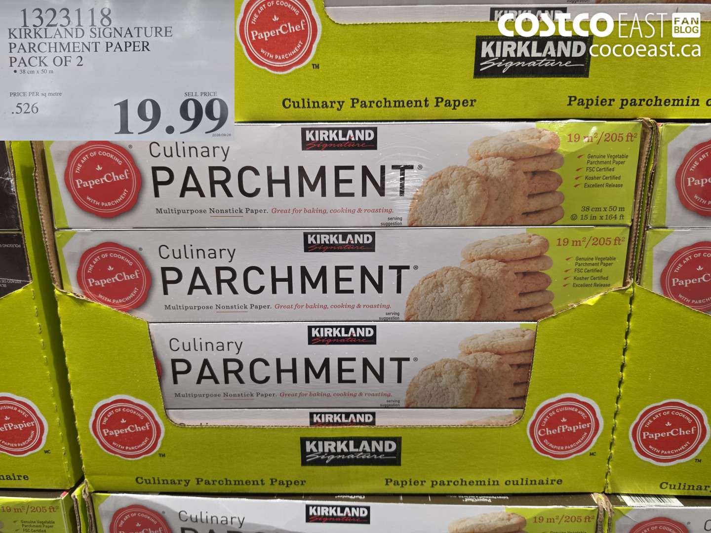 1323118 KIRKLAND SIGNATURE PARCHMENT PAPER PACK OF 2 $19.99