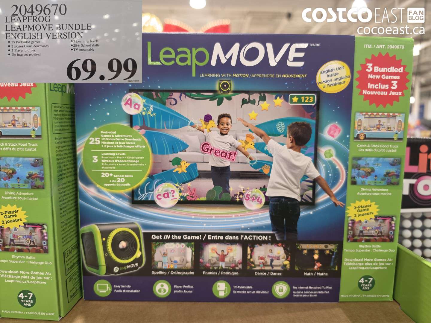 2049670 LEAPFROG LEAPMOVE BUNDLE ENGLISH VERSION $69.99