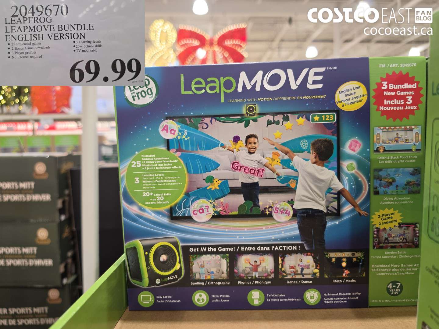 2049670 LEAPFROG LEAPMOVE BUNDLE ENGLISH VERSION $69.99