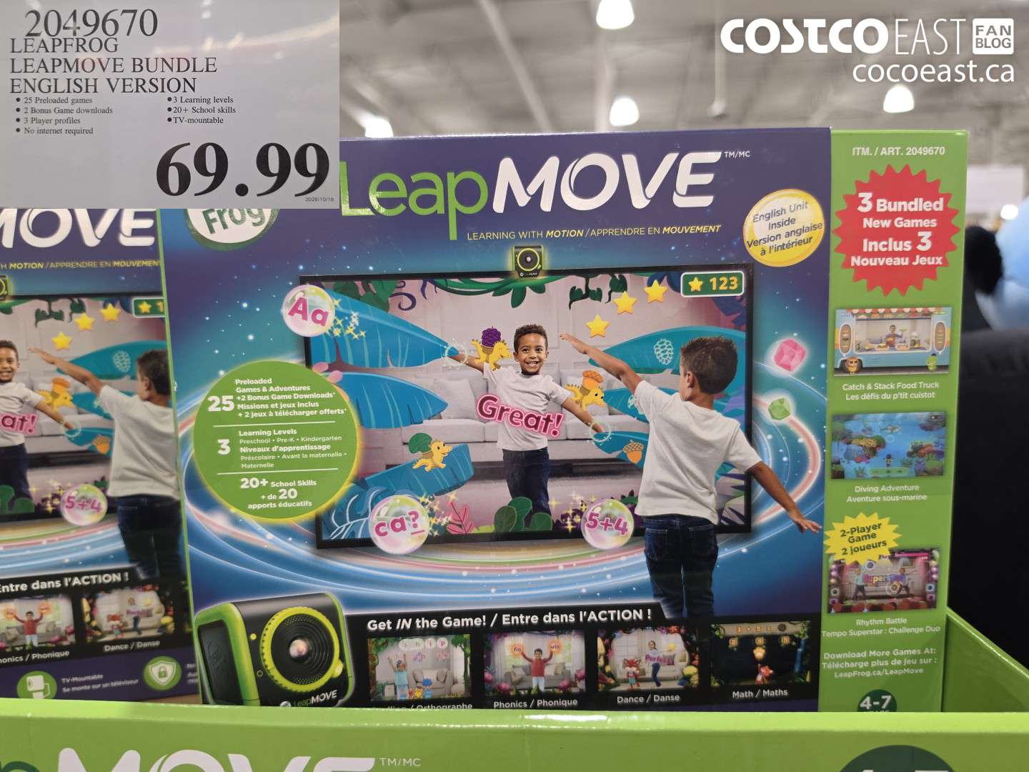 2049670 LEAPFROG LEAPMOVE BUNDLE ENGLISH VERSION $69.99