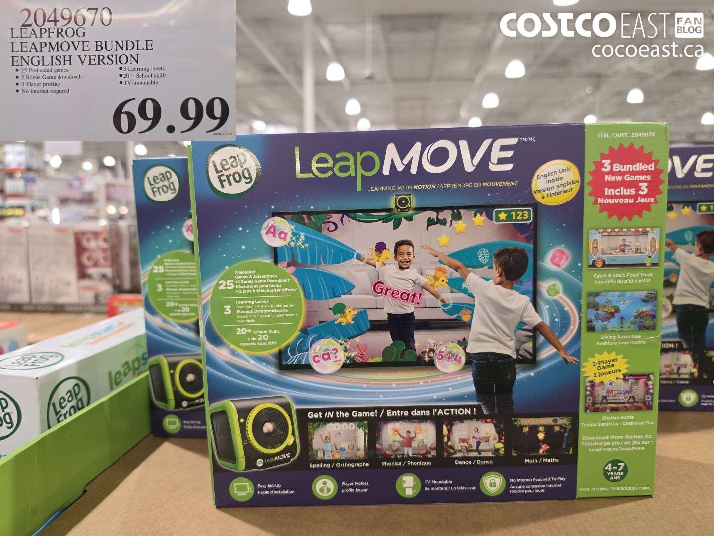 2049670 LEAPFROG LEAPMOVE BUNDLE ENGLISH VERSION $69.99