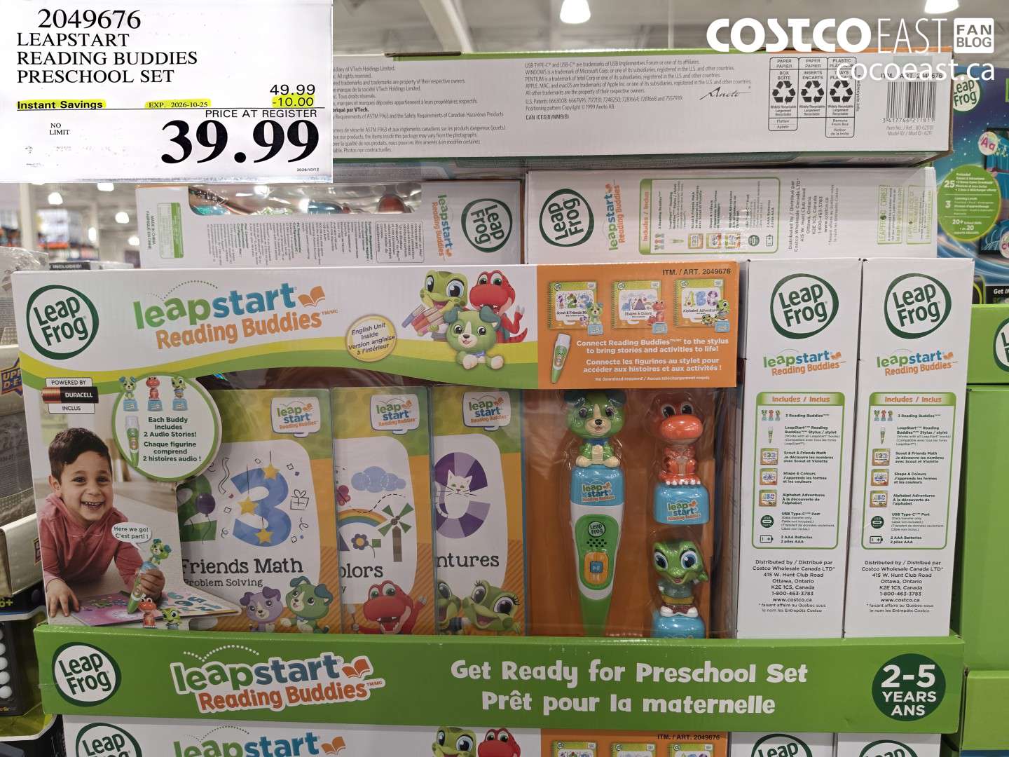 2049676 LEAPSTART READING BUDDIES PRESCHOOL SET ($10.00 INSTANT SAVINGS EXPIRES ON 2026-10-25) $39.99