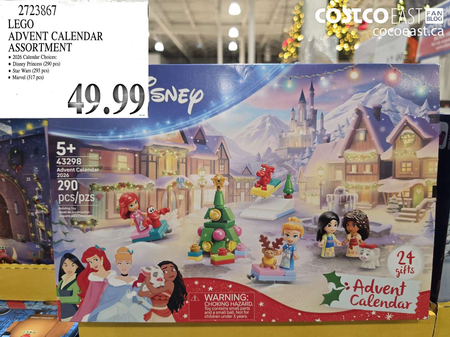 2723867 LEGO ADVENT CALENDAR ASSORTMENT $49.99