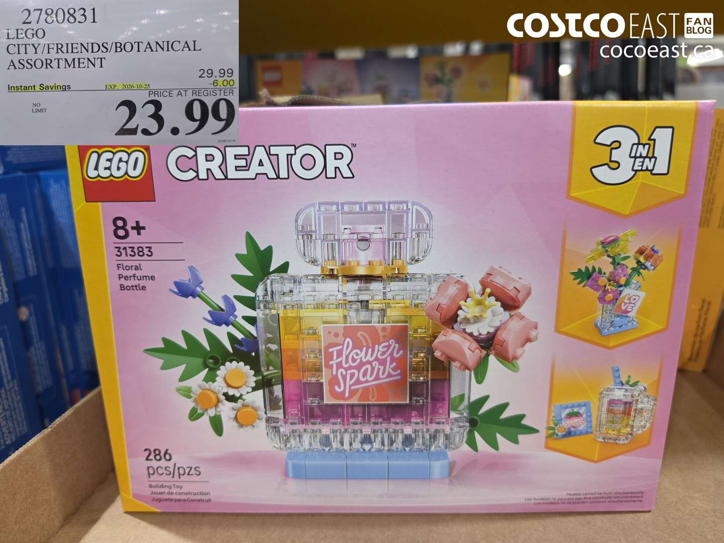 2780831 LEGO CITY/FRIENDS/BOTANICAL ASSORTMENT ($6.00 INSTANT SAVINGS EXPIRES ON 2026-10-25) $23.99