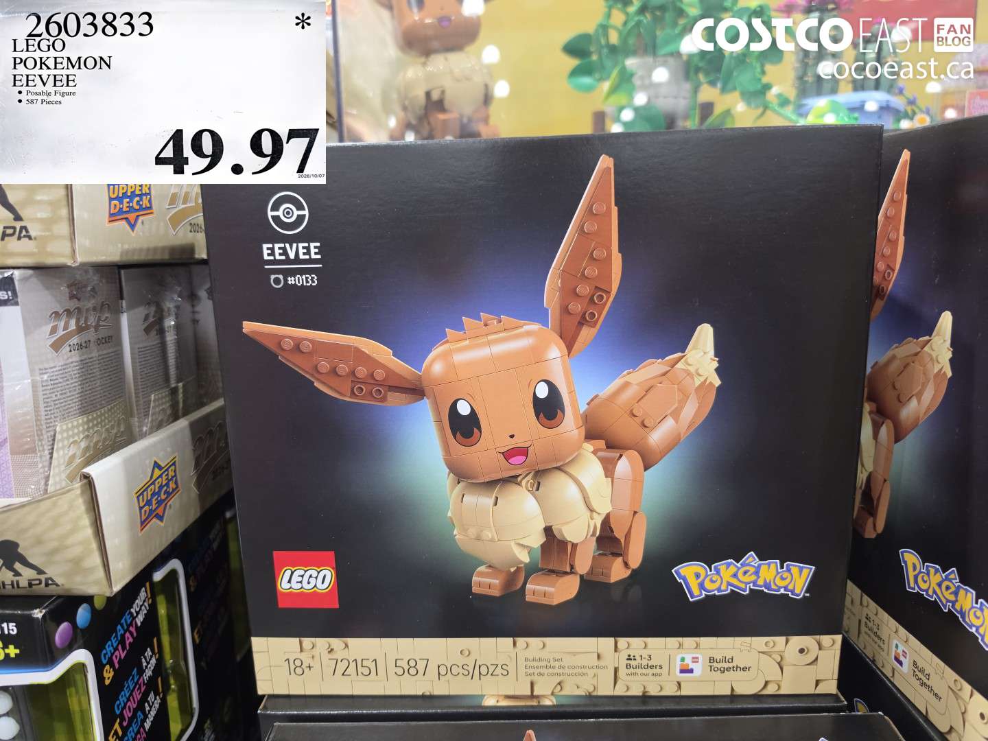 2603833 LEGO POKEMON EEVEE $49.97