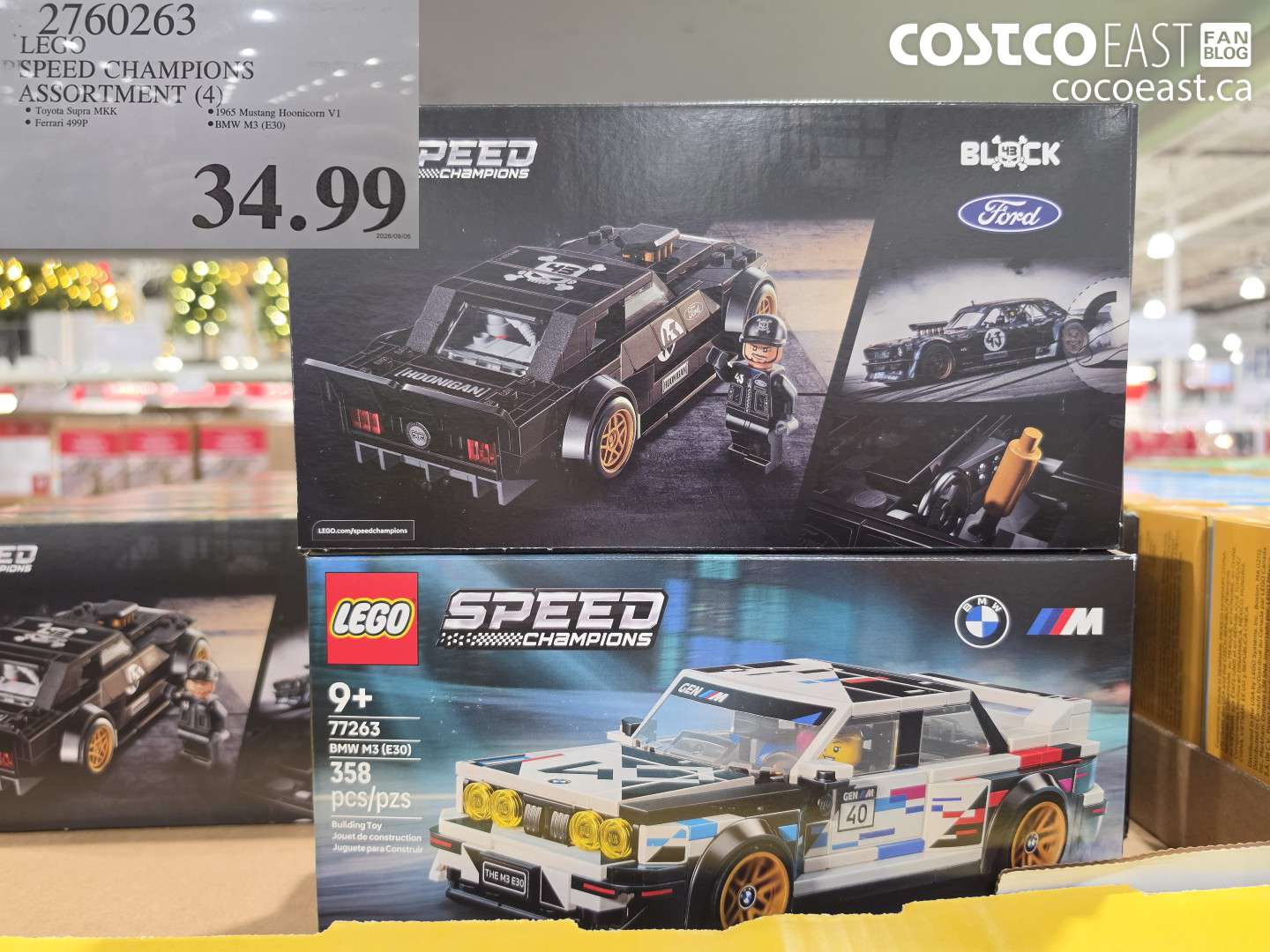 2760263 LEGO SPEED CHAMPIONS ASSORTMENT (4) $34.99