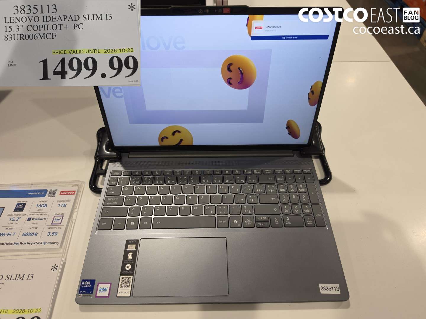3835113 LENOVO IDEAPAD SLIM I3 15.3
