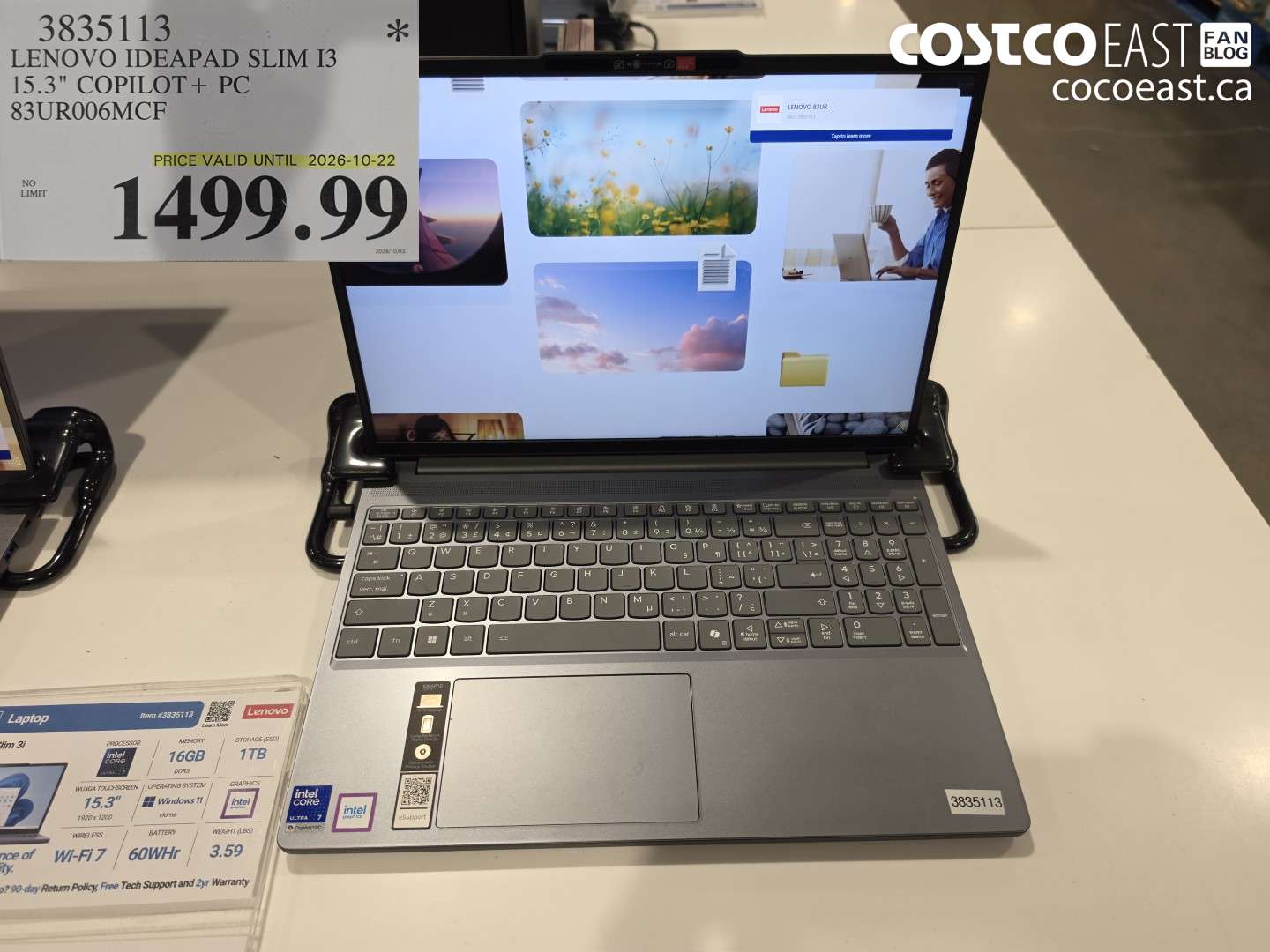3835113 LENOVO IDEAPAD SLIM I3 15.3