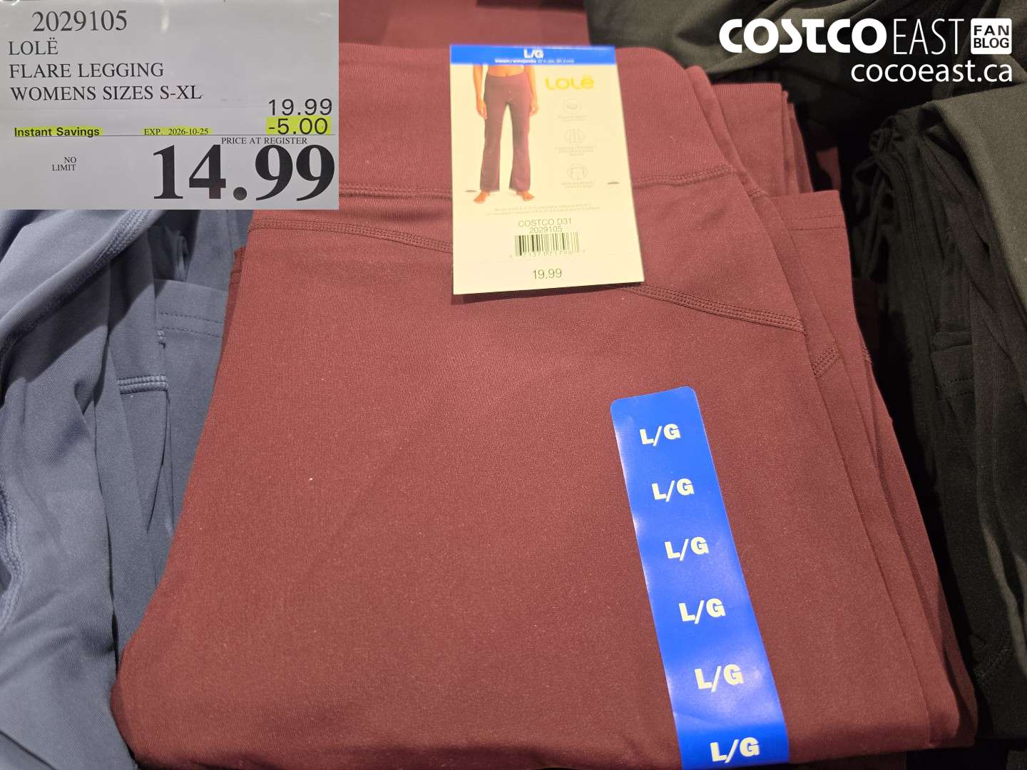 2029105 LOLË FLARE LEGGING WOMENS SIZES S-XL ($5.00 INSTANT SAVINGS EXPIRES ON 2026-10-25) $14.99