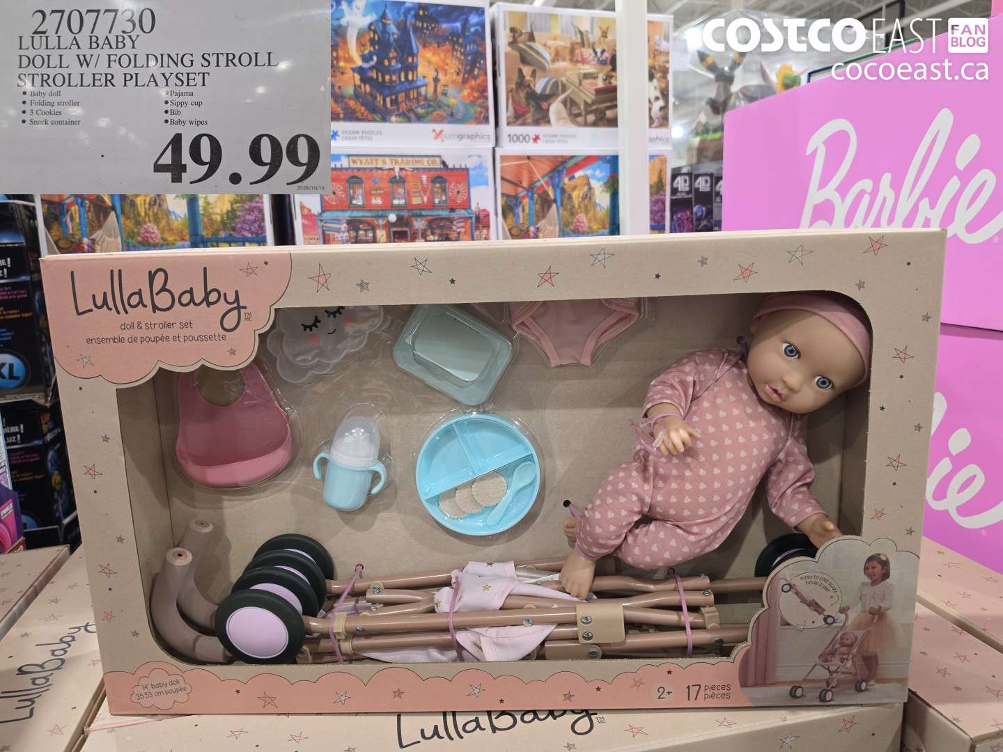 2707730 LULLA BABY DOLL W/ FOLDING STROLLER PLAYSET $49.99