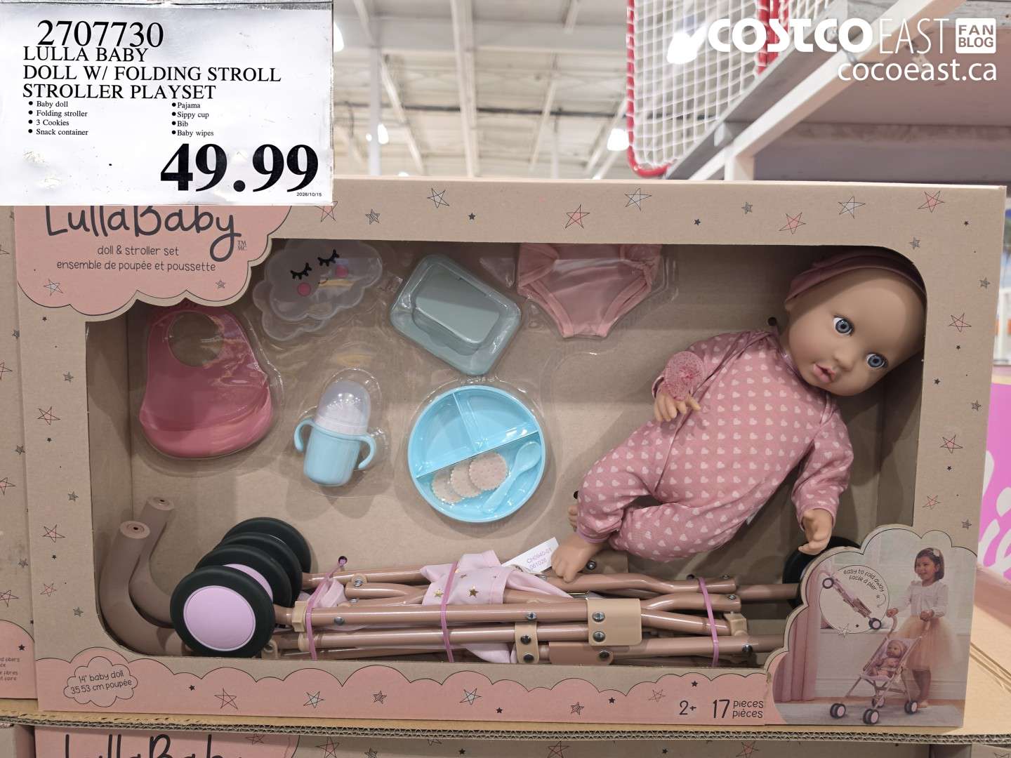 2707730 LULLA BABY DOLL W/ FOLDING STROLLER PLAYSET $49.99