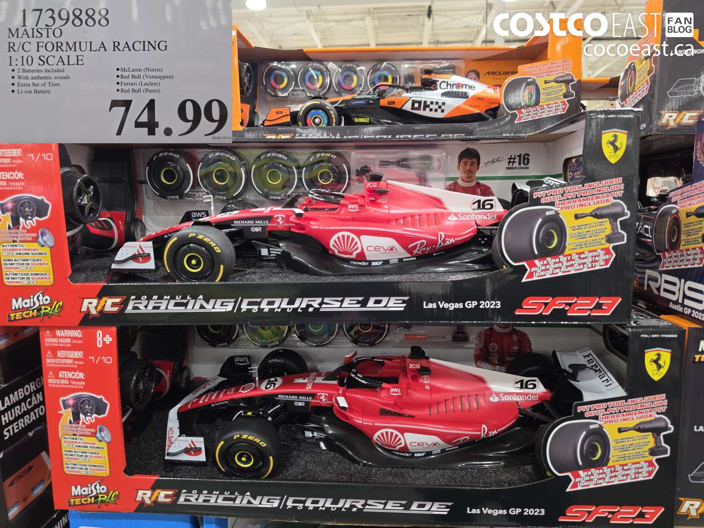 1739888 MAISTO R/C FORMULA RACING 1:10 SCALE $74.99