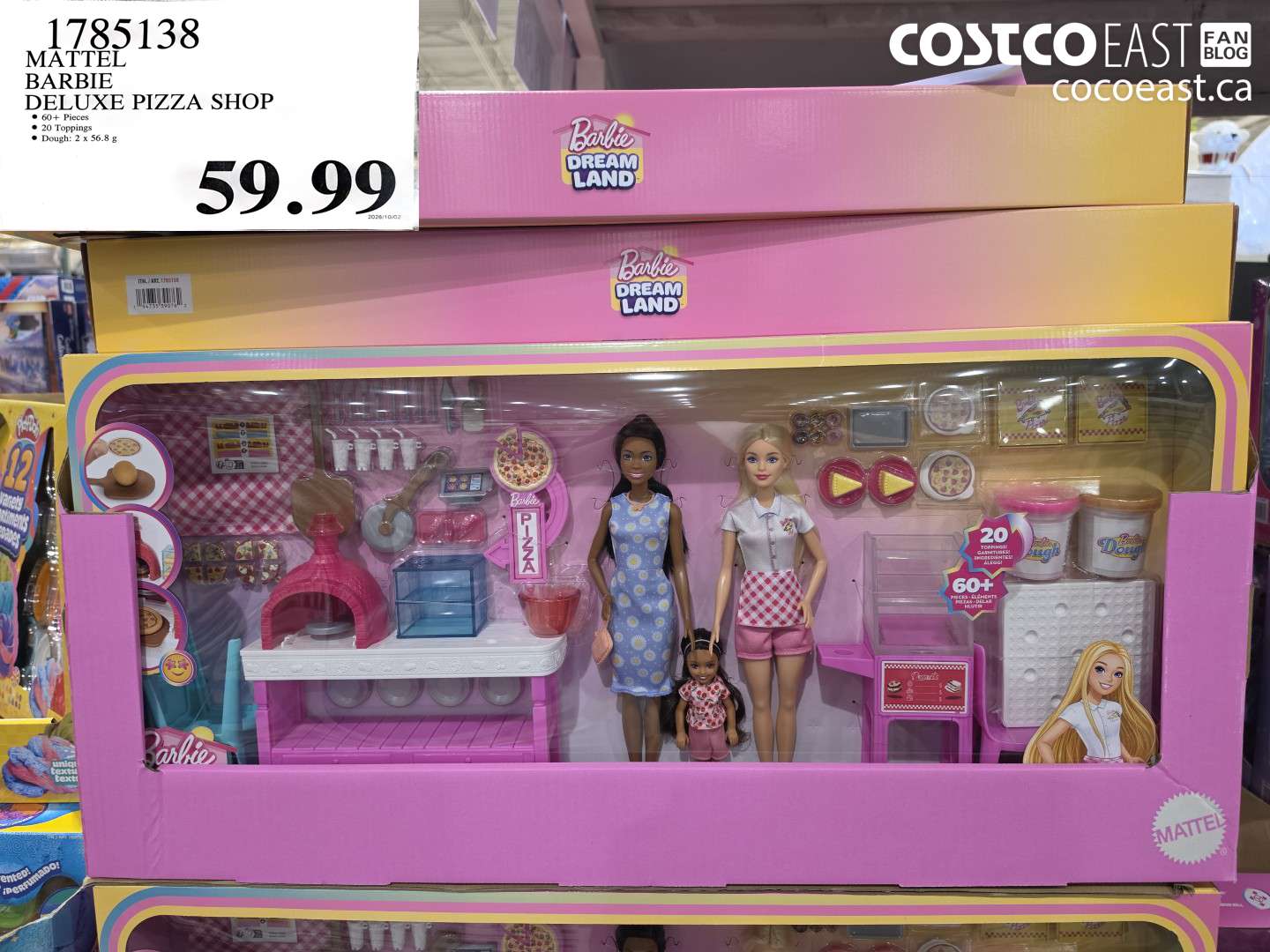 1785138 MATTEL BARBIE DELUXE PIZZA SHOP $59.99