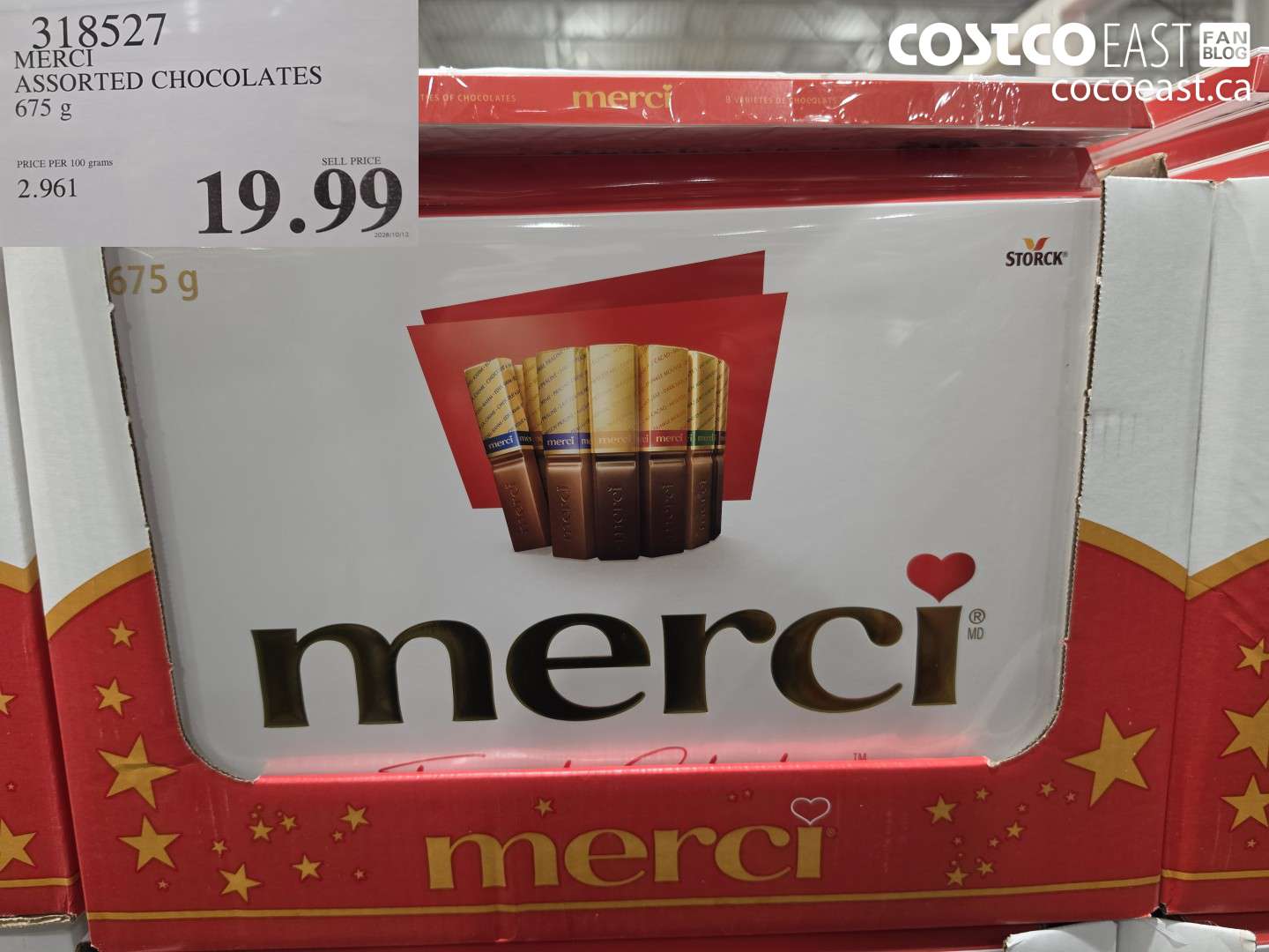 318527 MERCI ASSORTED CHOCOLATES 675 G $19.99