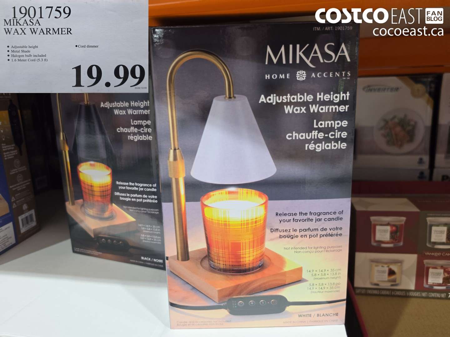 1901759 MIKASA WAX WARMER $19.99