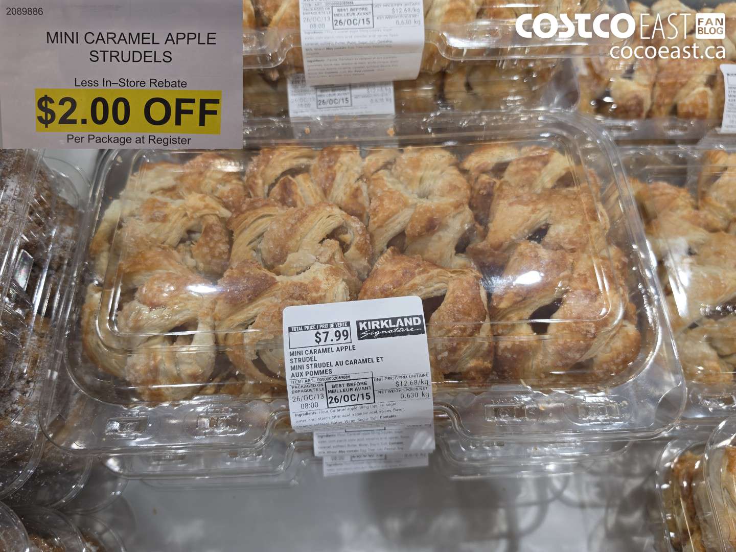 2089886 MINI CARAMEL APPLE STRUDELS ($2.00 INSTANT SAVINGS)