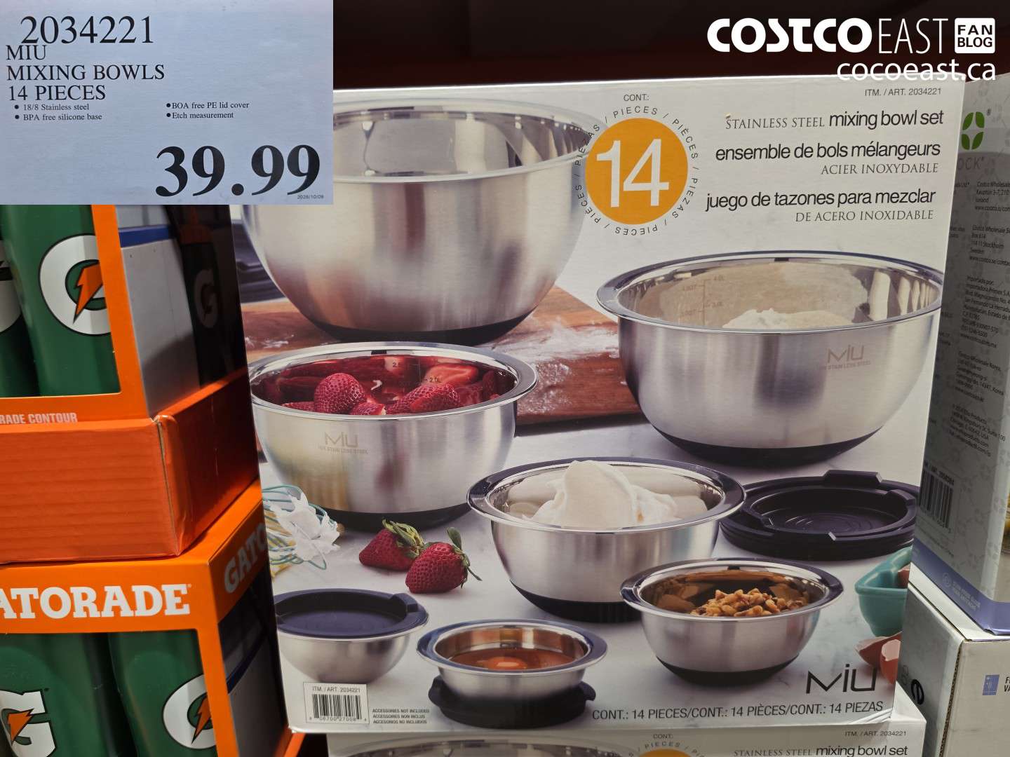 2034221 MIU MIXING BOWLS 14 PIECES $39.99