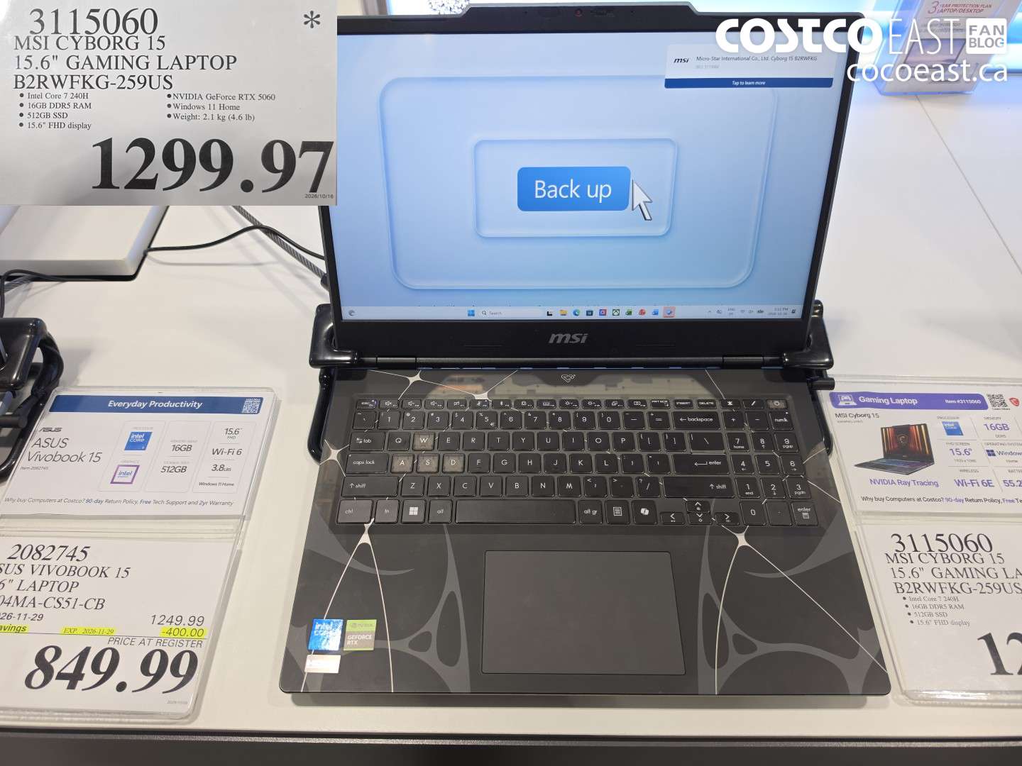 3115060 MSI CYBORG 15 15.6