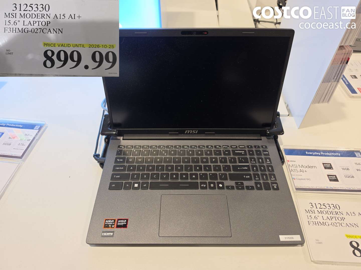 3125330 MSI MODERN A15 AI+ 15.6