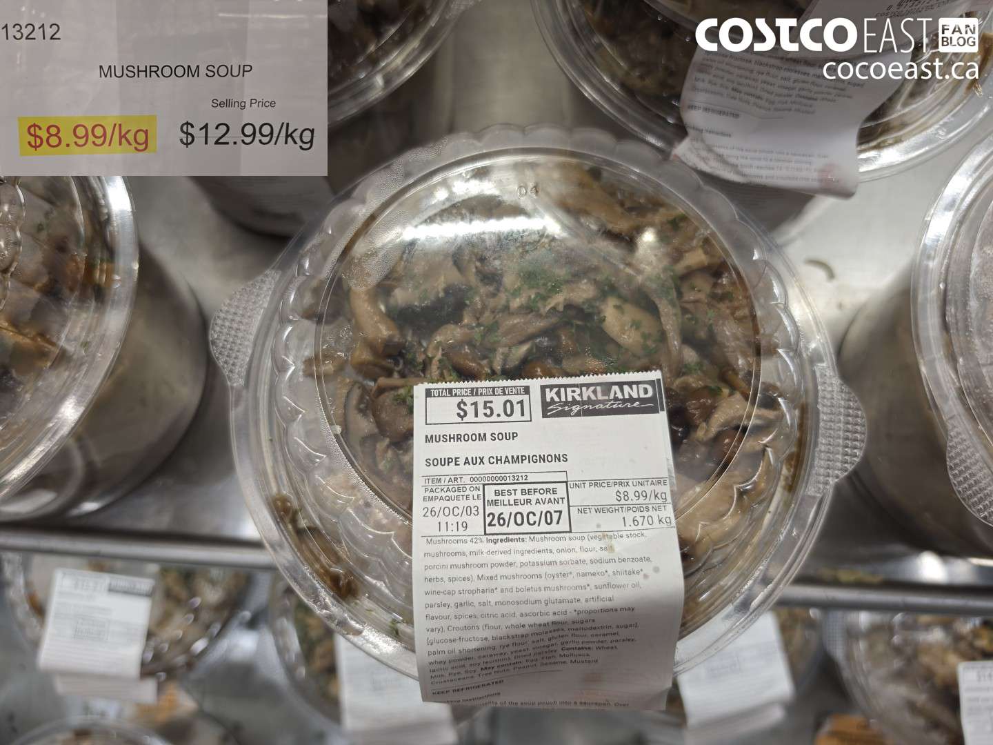 13212 MUSHROOM SOUP ***DISCOUNT PER KG*** ($4.00 INSTANT SAVINGS)