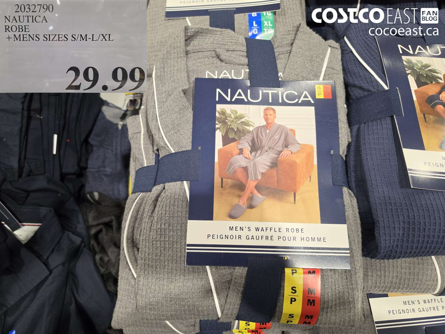 2032790 NAUTICA ROBE +MENS SIZES S/M-L/XL $29.99