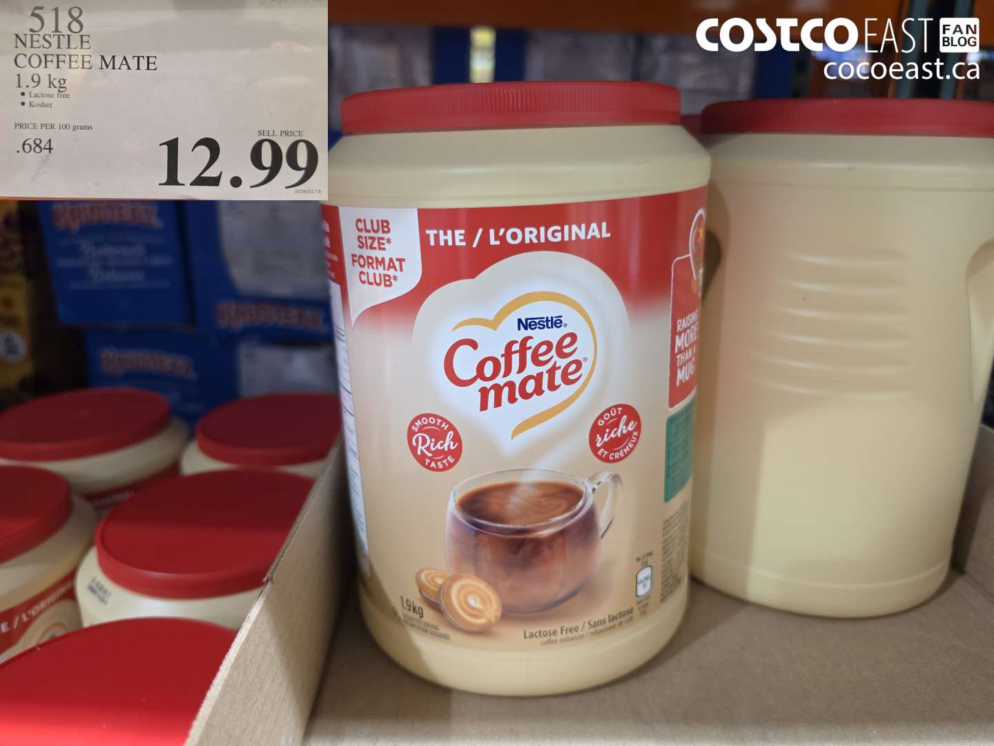 518 NESTLE COFFEE MATE 1.9 KG $12.99