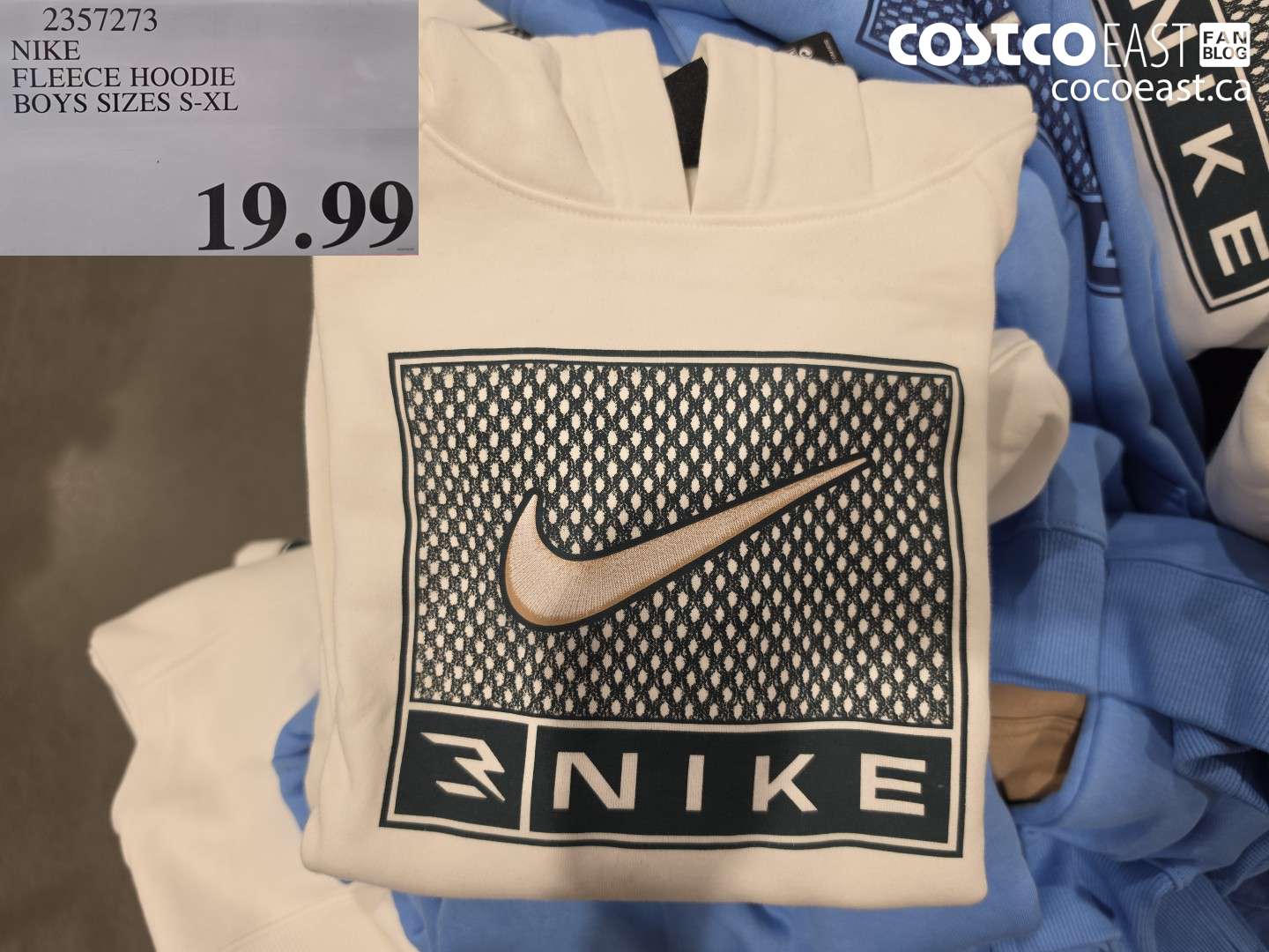 2357273 NIKE FLEECE HOODIE BOYS SIZES S-XL $19.99