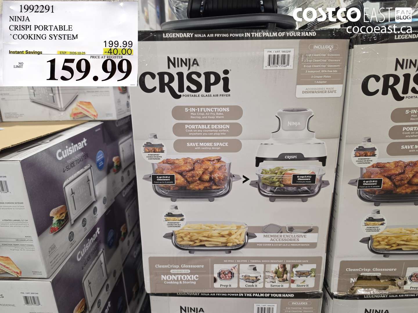 1992291 NINJA CRISPI PORTABLE COOKING SYSTEM ($40.00 INSTANT SAVINGS EXPIRES ON 2026-10-25) $159.99