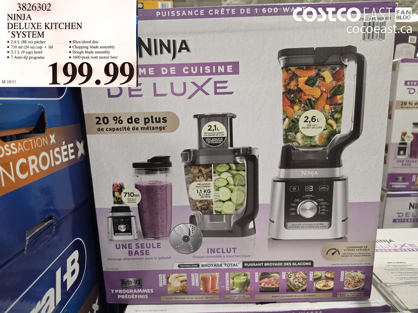 3826302 NINJA DELUXE KITCHEN SYSTEM $199.99