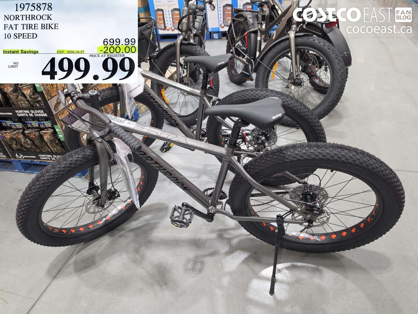 1975878 NORTHROCK FAT TIRE BIKE 10 SPEED ($200.00 INSTANT SAVINGS EXPIRES ON 2026-10-27) $499.99