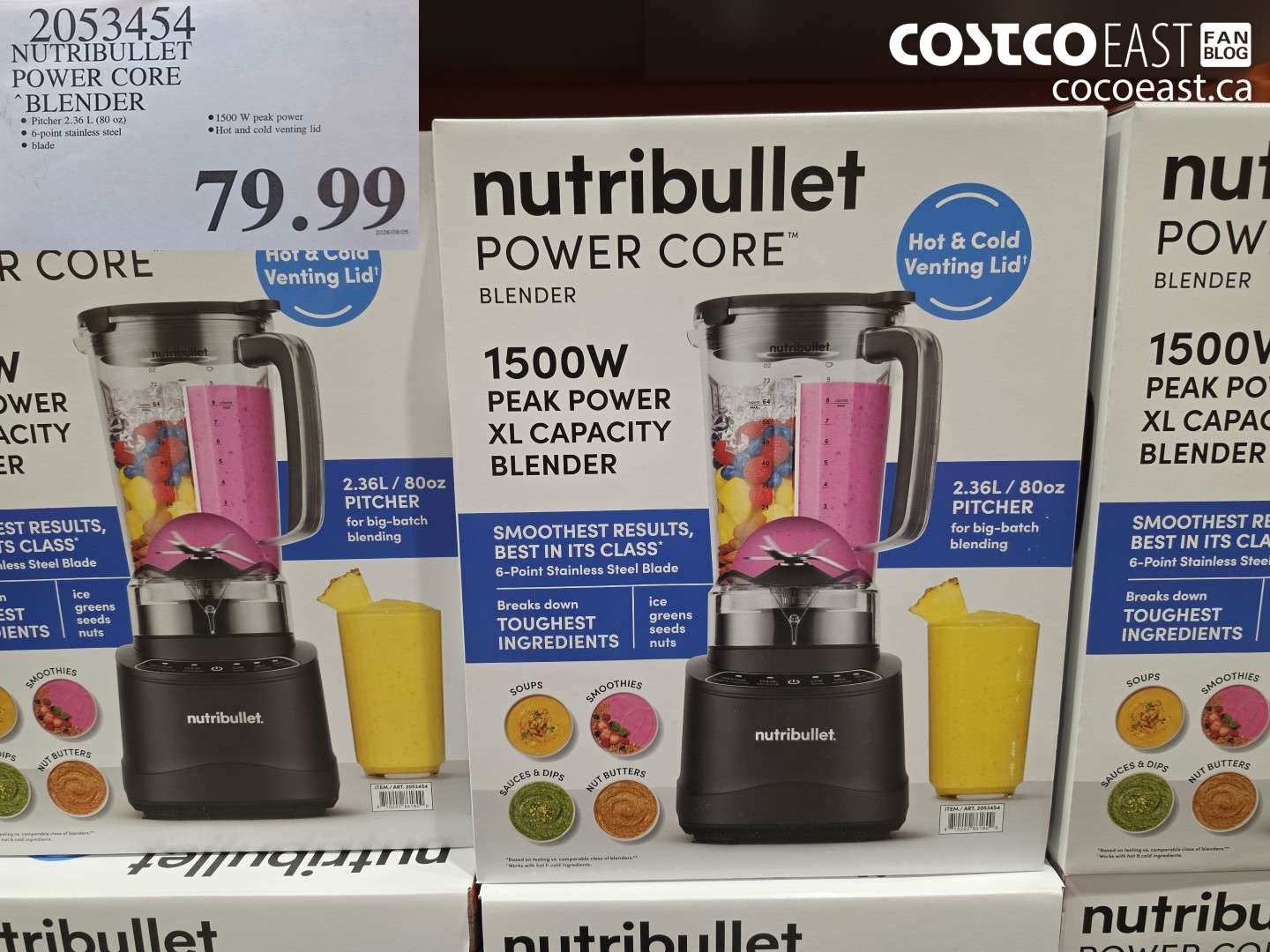 2053454 NUTRIBULLET POWER CORE BLENDER $79.99