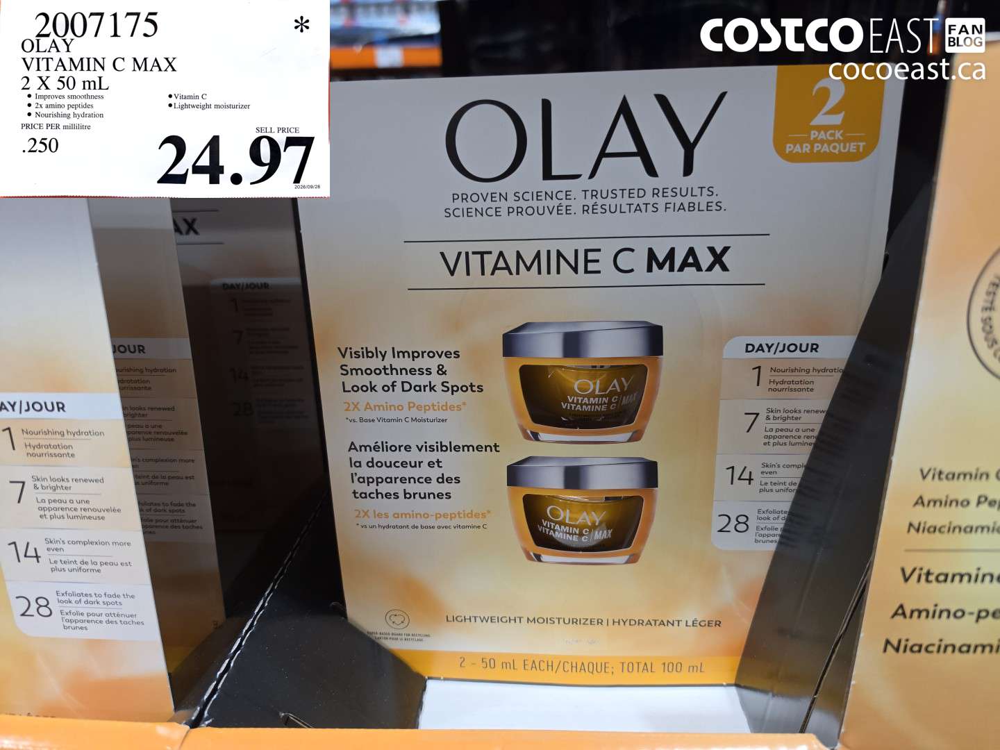 2007175 OLAY VITAMIN C MAX 2 X 50 ML $24.97