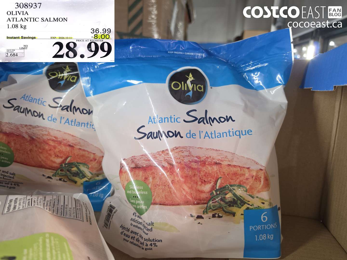 308937 OLIVIA ATLANTIC SALMON 1.08 KG ($8.00 INSTANT SAVINGS EXPIRES ON 2026-10-11) $28.99