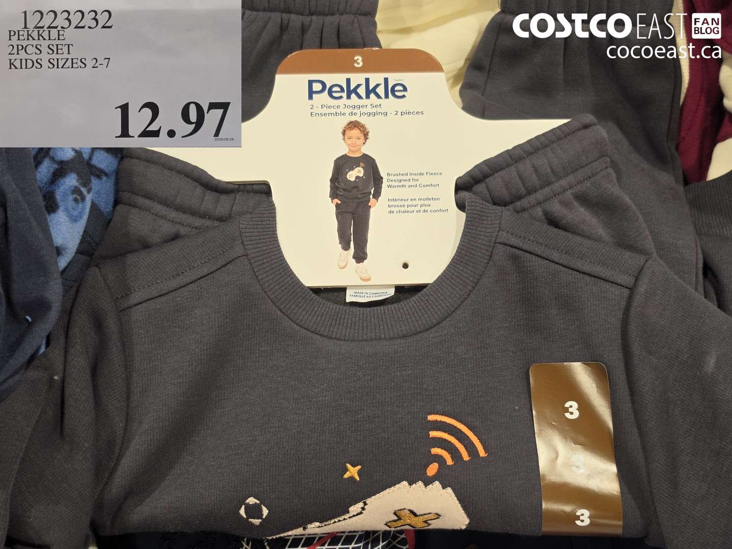 1223232 PEKKLE 2PCS SET KIDS SIZES 2-7 $12.97