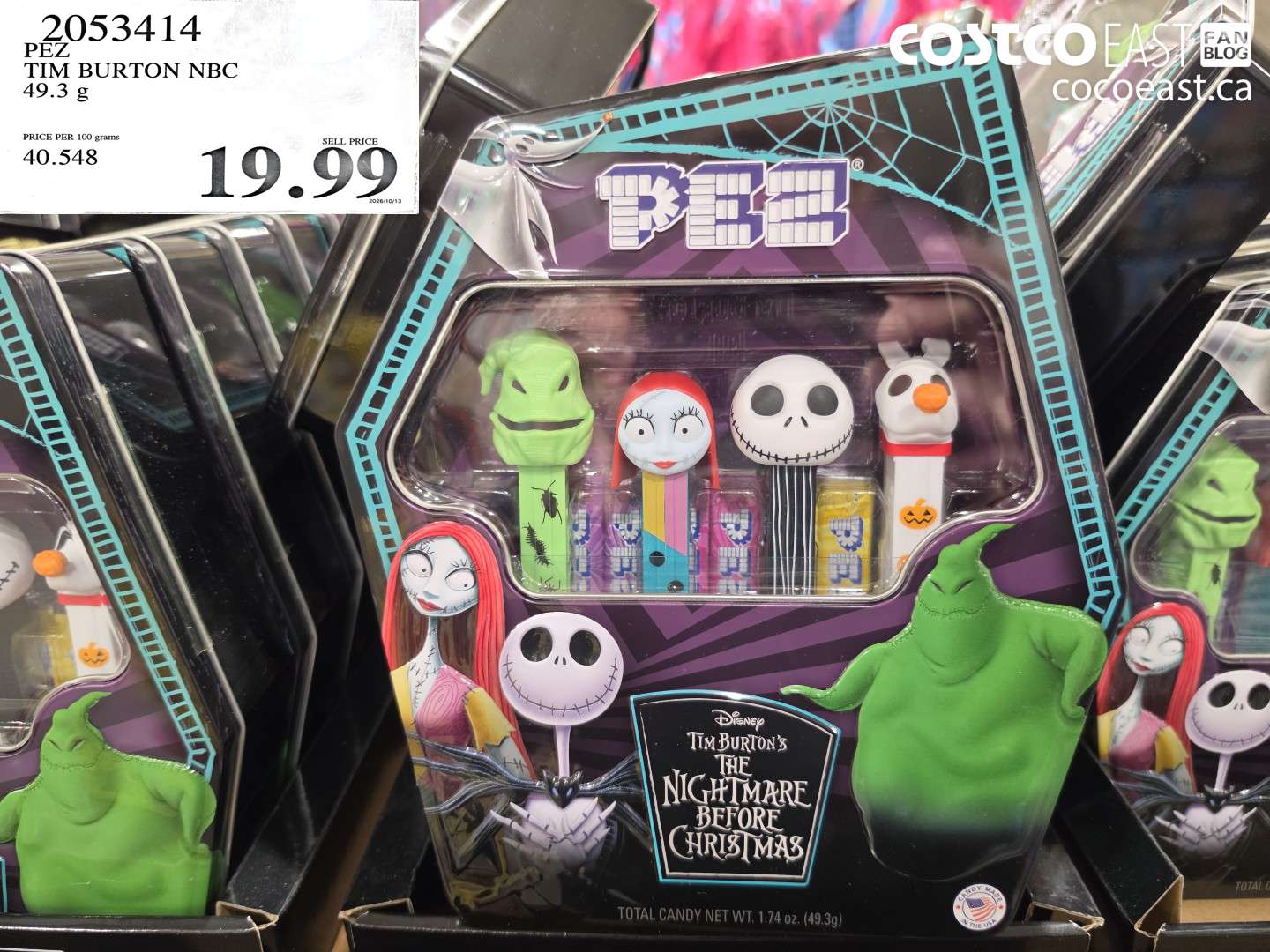 2053414 PEZ TIM BURTON NBC 49.3 G $19.99