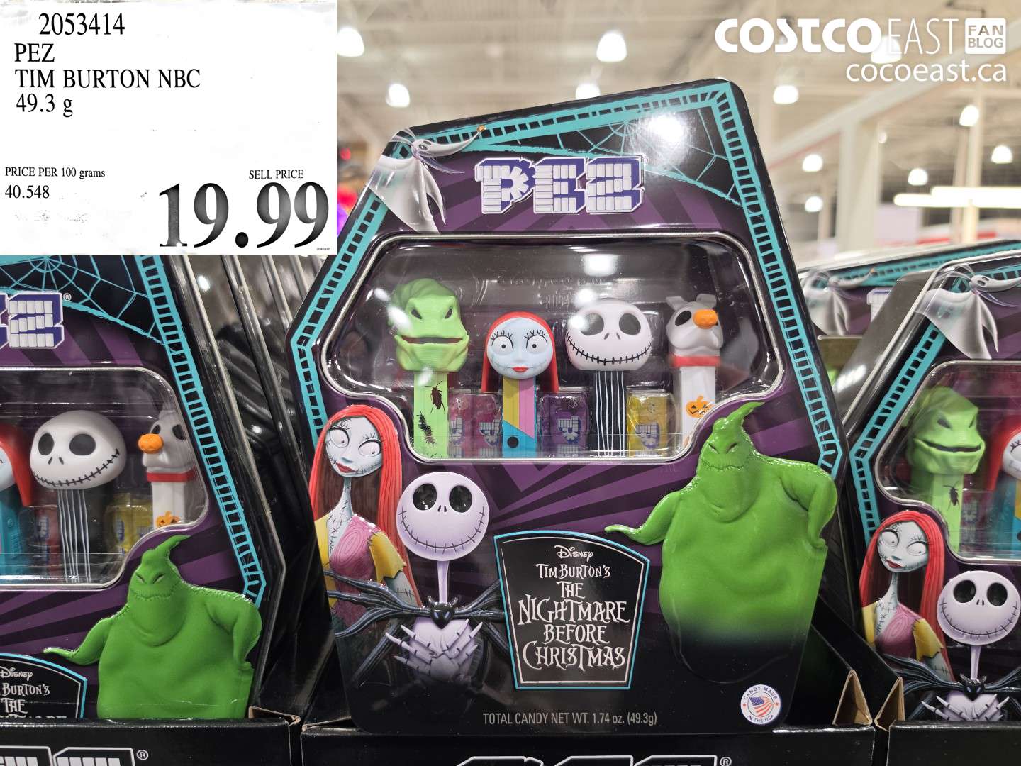 2053414 PEZ TIM BURTON NBC 49.3 G $19.99