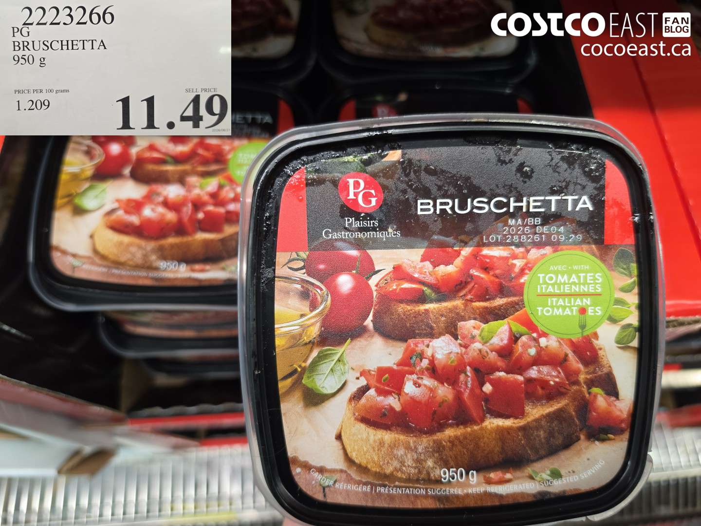 2223266 PG BRUSCHETTA 950 G $11.49